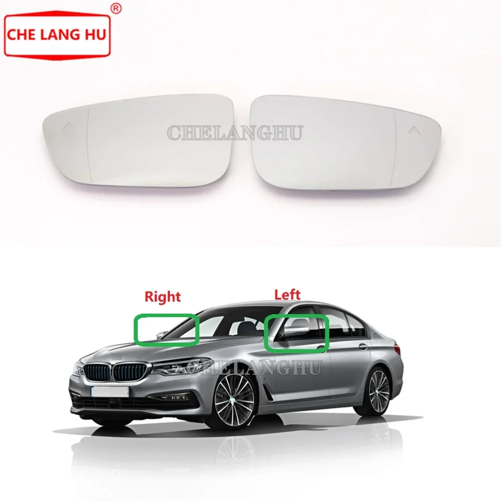 

For BMW 5 Series G30 2017 2018 2019 Car-styling Car-Stying 1 Pair Rear Heated Mirror Glass With Blind Spot