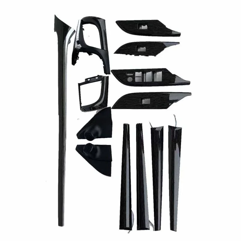 Interior Kits For Toyota Hilux Revo Rocco ABS Carbon Fiber Center Console Decorative Trim Modification Upgrade Accessories