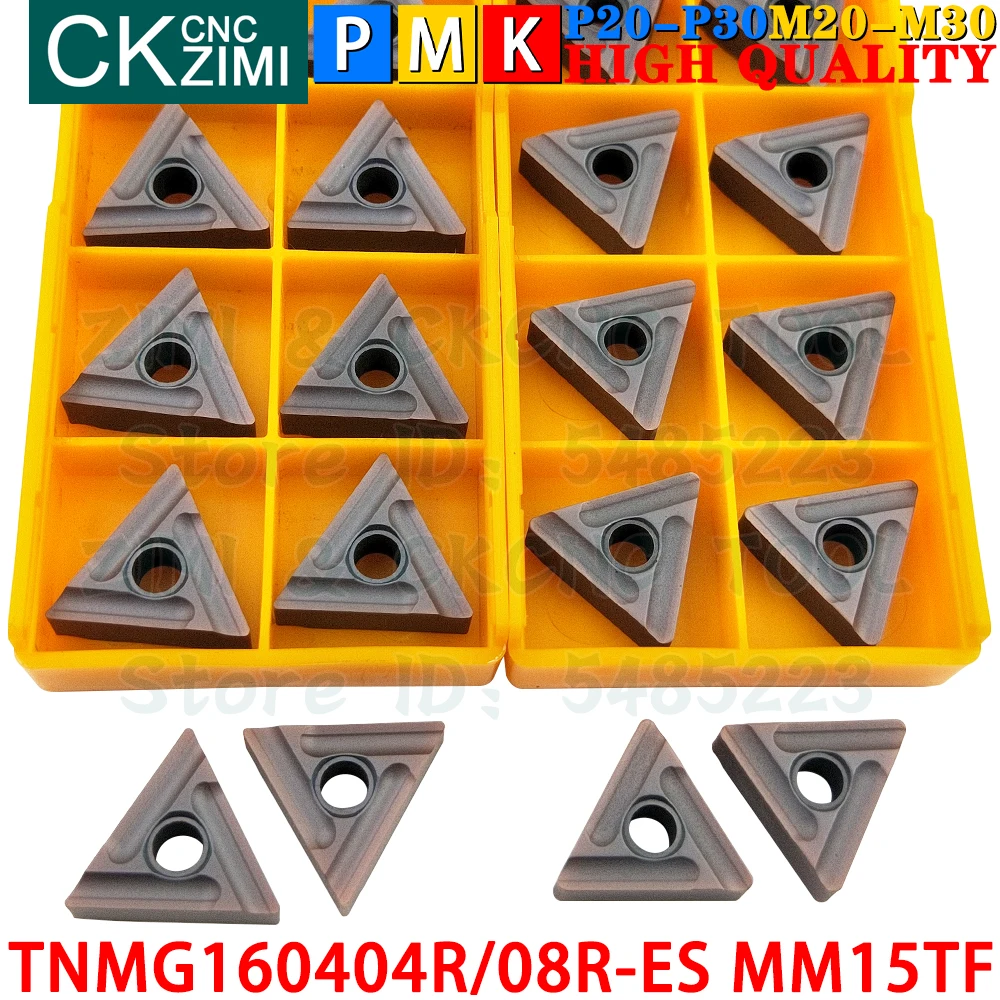 TNMG160404R-ES MM15TF TNMG160408R-ES MM15TF Hartmetalleinsätze Einstechen Geschlitzt Werkzeuge zum Drehen von Wendeschneidplatten TNMG 1604 TNMG1604 TNMG 1604 R ES CNC Fräsen von Schneidwerkzeugen
