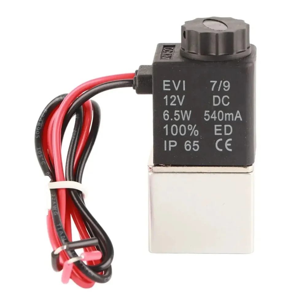 2V025-06 Solenoid Valve 1/8 Inch 2-Way Normally Closed Direct-Acting Pneumatic for Water Air Gas - DC 12V/24V/110V/220V