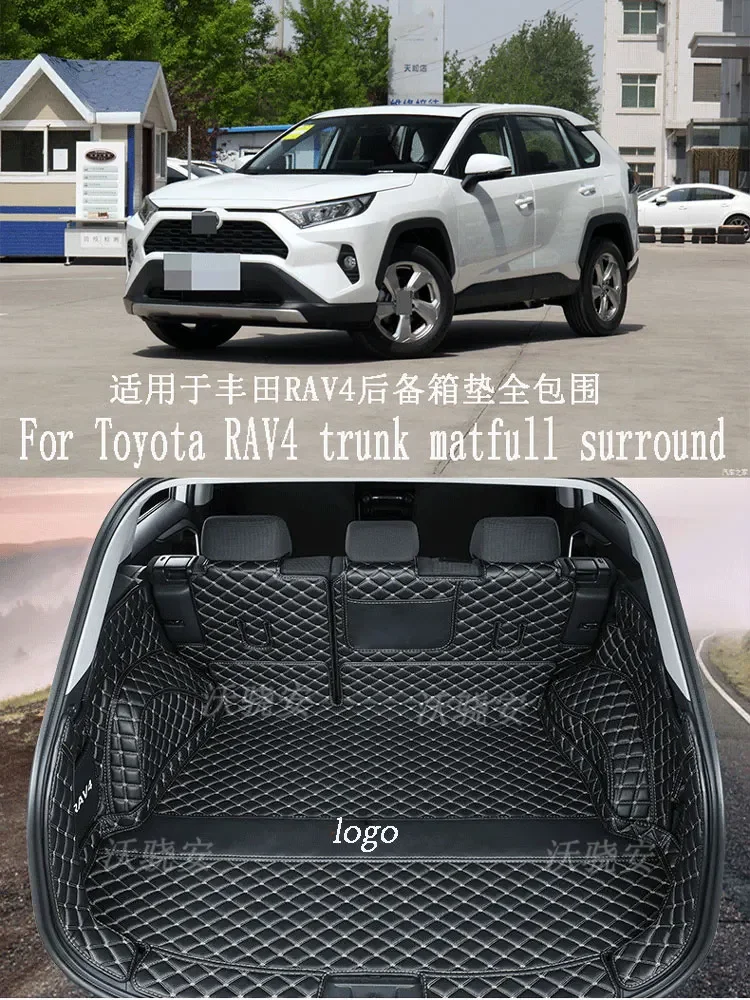 For Toyota XA50  RAV4 trunk mat full surround XA50 RAV4 trunk carpet auto parts 2020 gasoline + battery driven version