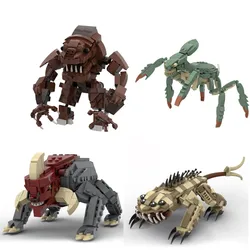 BuildMOC Space Wars Reek Rhinoceros-Acklayed Monster Building Blocks Arena Beast Crustaceans Bricks Rancor Arena Bricks Toy Gift