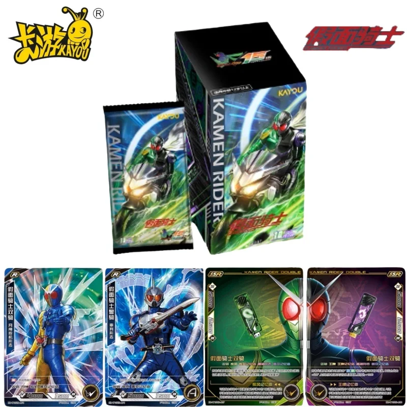 

KAYOU Подлинная карта Kamen Rider Heroes Vs. Double Ride 15-летие издание анимация мультфильм игровая коллекция карточная игрушка в подарок