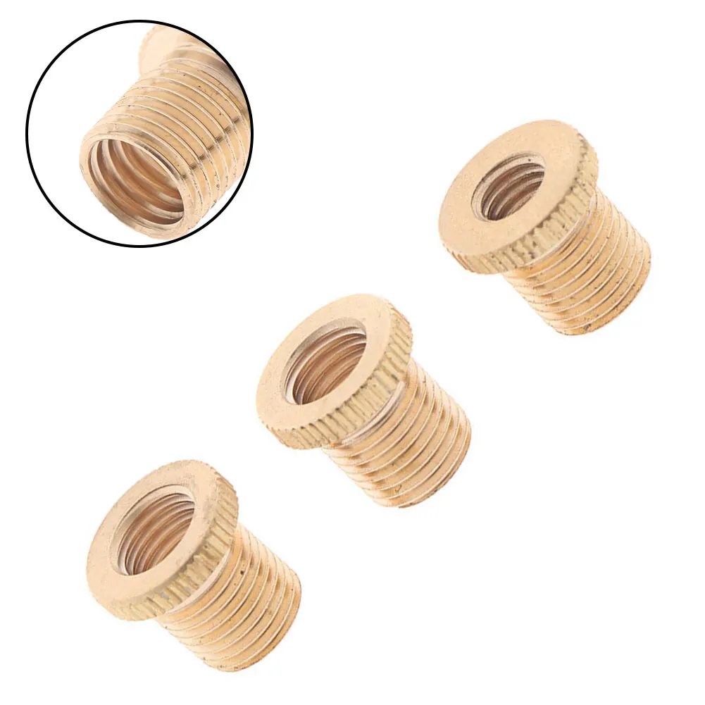 Nuts Thread Adapter Fittings Gear Shift Knob Gold Insert M10x1.25&M10x1.5&M8x1.25 Parts 3pcs/set Accessories New