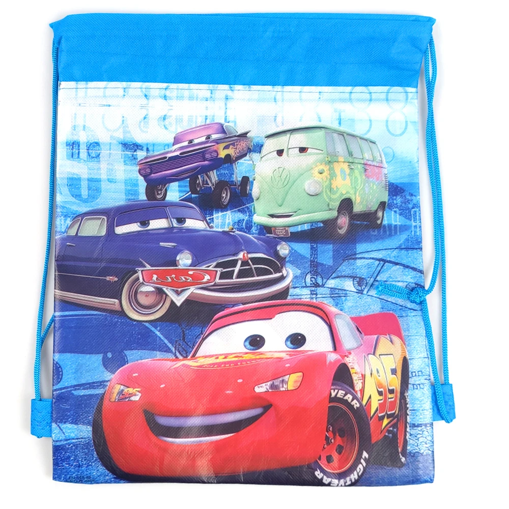 Lightning McQueen tema 1 pz/lotto Mochila tessuti Non tessuti coulisse festa di compleanno ragazzi bomboniere regali borse decorare zaino