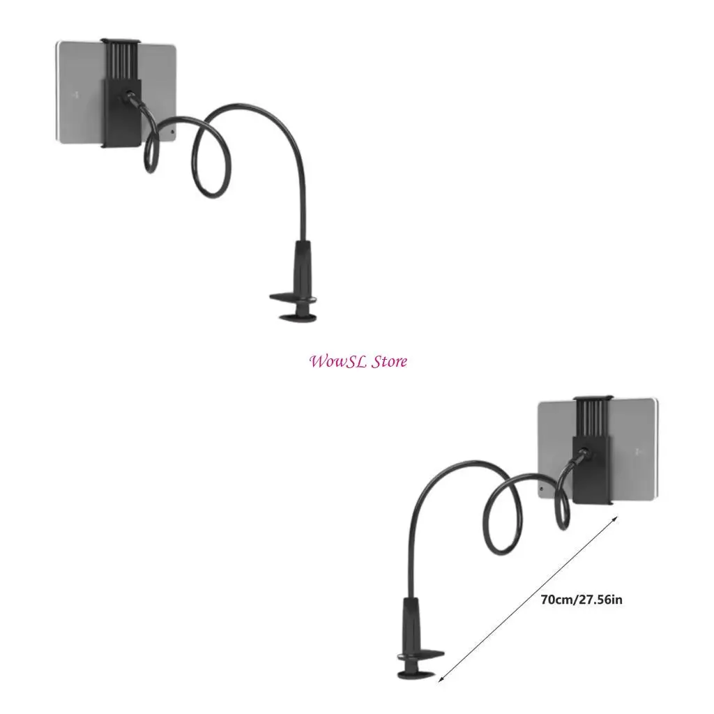 

Flexible Arm Tablet Mount Holder for Bed Use with Double Clips Secure Holding HX5E