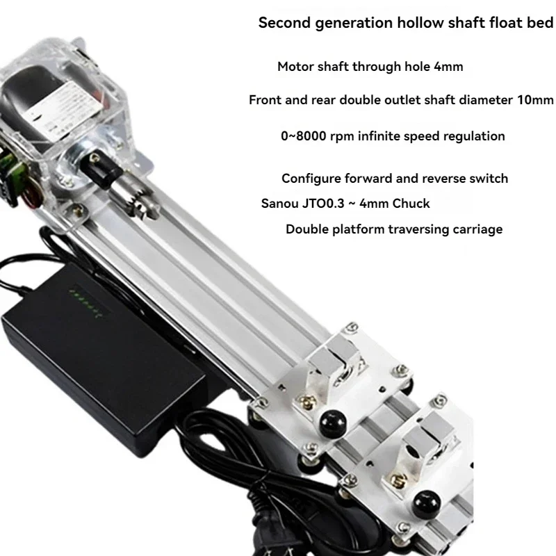 Upgrade Hollow shaft floating bed floating grinder manual mini DIY grinding and coloring machine speed adjustment silent high pr