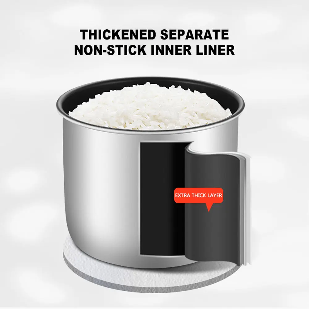 หม้อหุงข้าวเชิงพาณิชย์ฉนวนกันความร้อน Barrel หม้อหุงข้าวหลายหม้อหุงข้าวสแตนเลสถังฉนวนไฟฟ้าเครื่องทําความร้อน