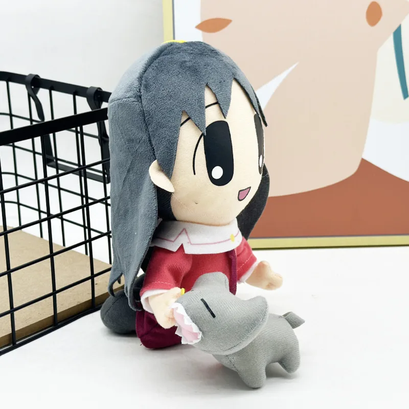 Anime Azumanga Daioh Sakaki Pluche Schattig 22 Cm Meisje Met Haai Kat Knielende Positie Gevulde Pop Speelgoed Voor Kind Verjaardagscadeau