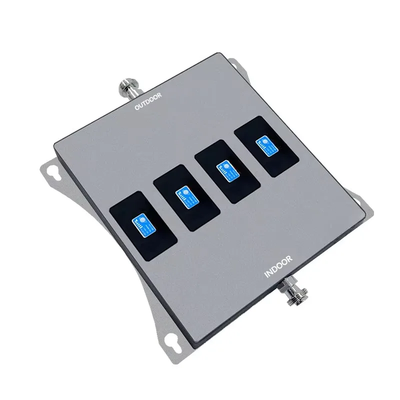 풀 세트 4밴드 모바일 신호 증폭기 700/850/1700/1900mhz 신호 증폭기 2G 3G 4G LTE 안테나 포함