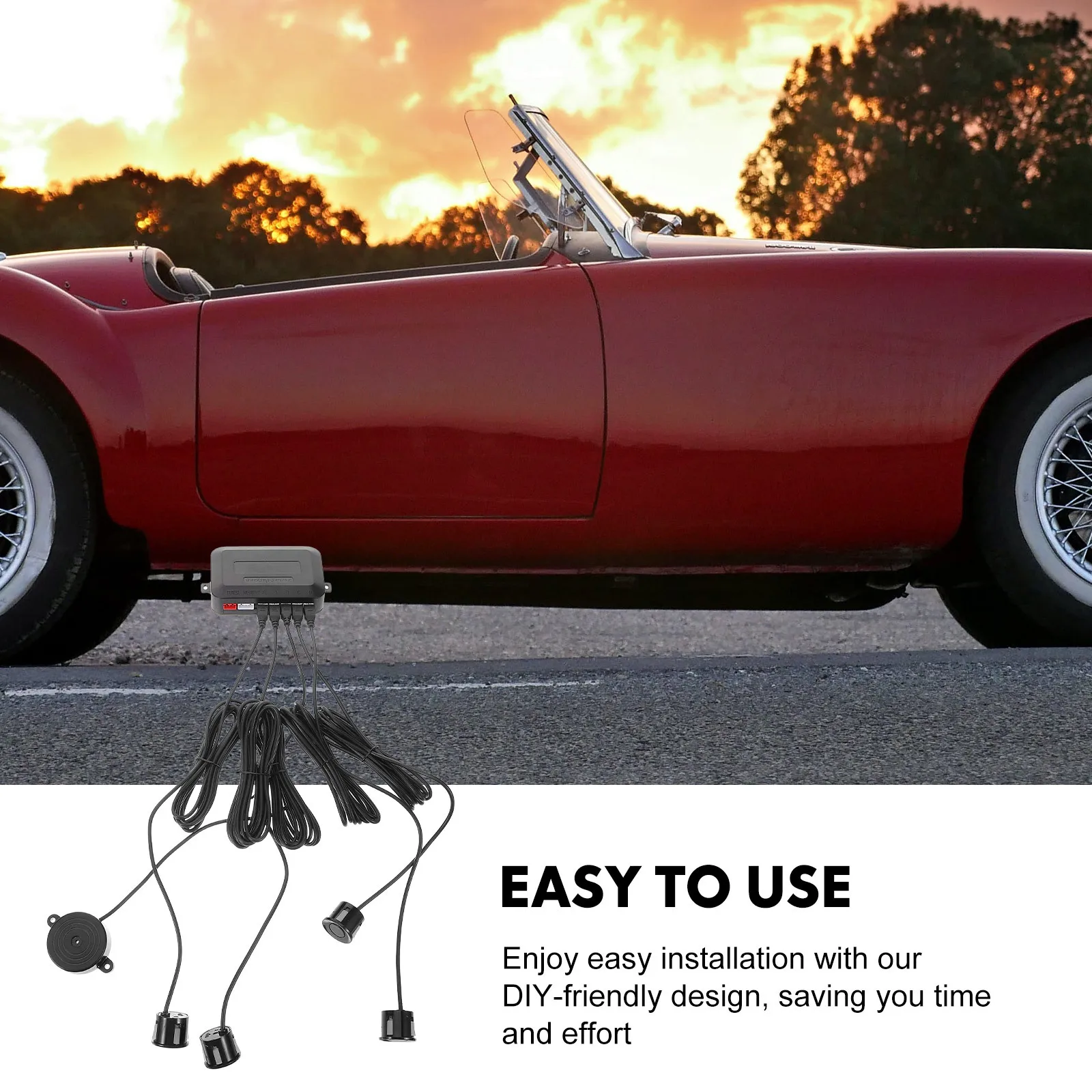 

1Set Parking Vehicle Parking Assistance System Stylish Durable Reverse Backup Sensor System Car Accessory