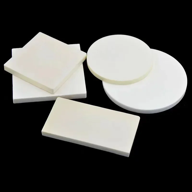 

High Purity Ceramic Alumina Plates, Circular Sheets, Substrates , Insulated , Wear-resisting , diameter=100mm