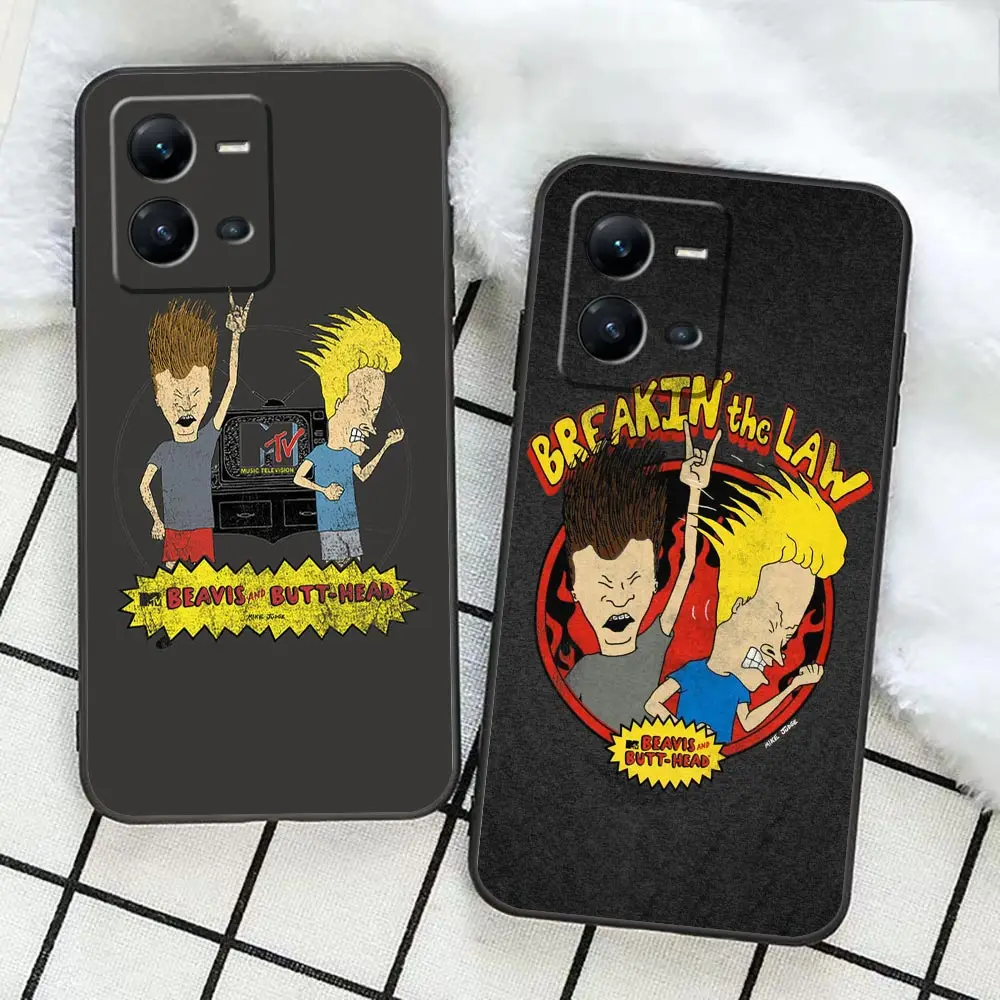 Cartoon Beavis And Butthead Phone Funda Case For VIVO X90 X80 X70 X60 X50 X30 X23 V29 V27 V25 V23 V23E V21 V21E V20 Case Shell