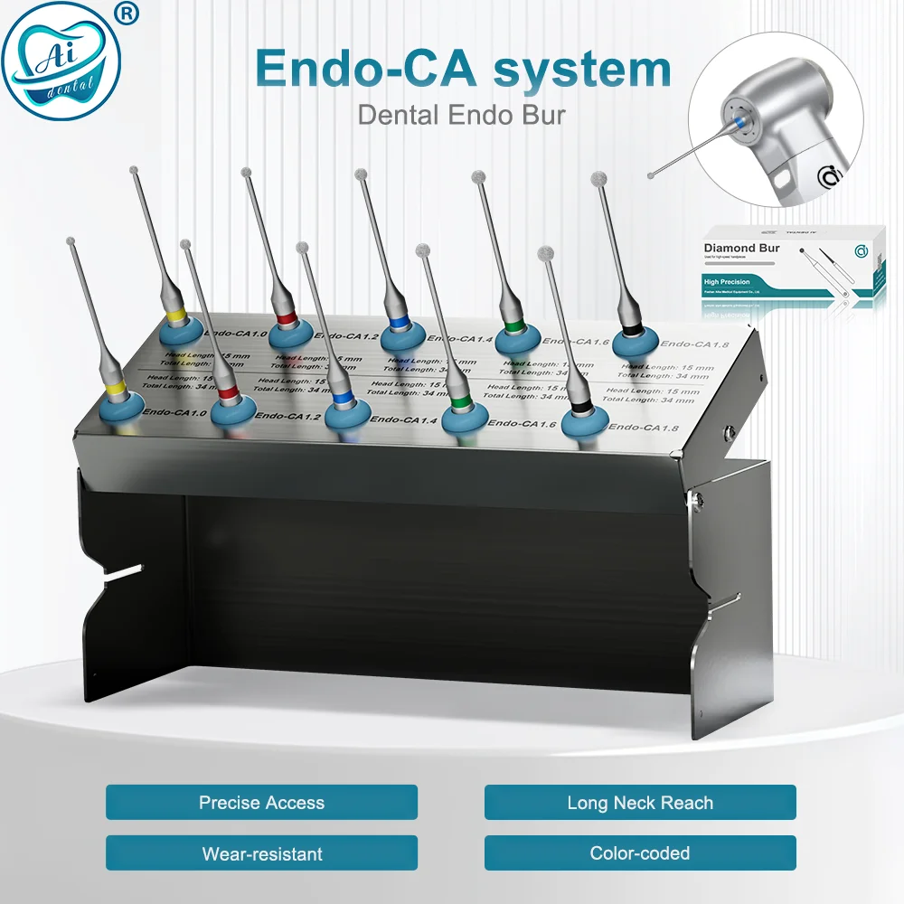 

Стоматологические эндодонтические боры AI-Endo-CA, 2,35 мм, алмазные наконечники-клубнички, запасные части для эндодонтического лечения, шарообразные, из нержавеющей стали