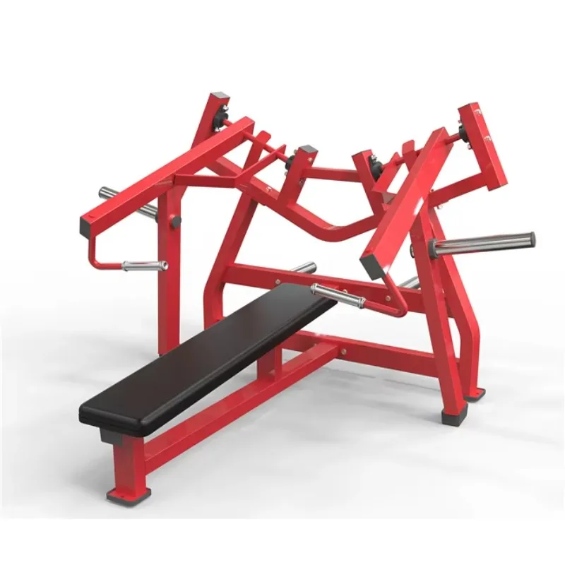 High Quality ISO Commercial Gym Equipment Flat Loading Exercise Machine for Chest Press and Back Function Top Loading Design