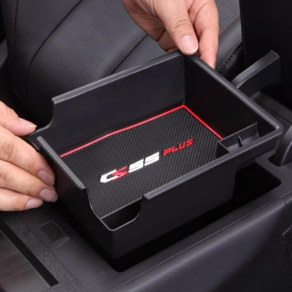 For Changan CS55 PLUS 2023 2024 Car Armrest Storage Box Center Console Organizer Container Coin Tray Accessories