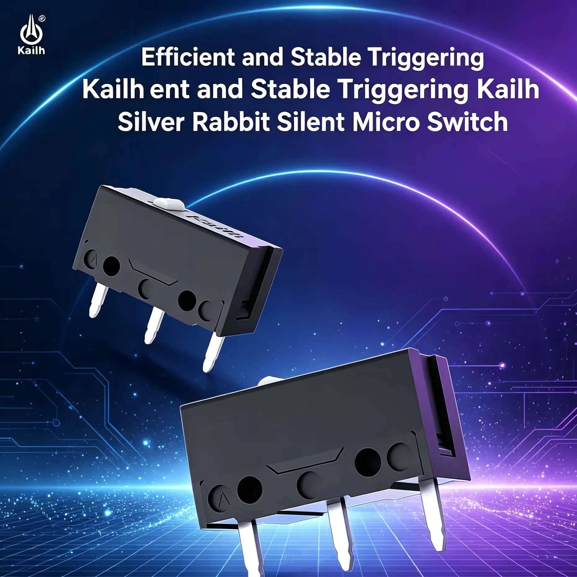 20pc-1pc For Kailh Silver Rabbit Logitech Mouse Upgrade Customized Silent Microswitch with a High Life of 50 Million Times.