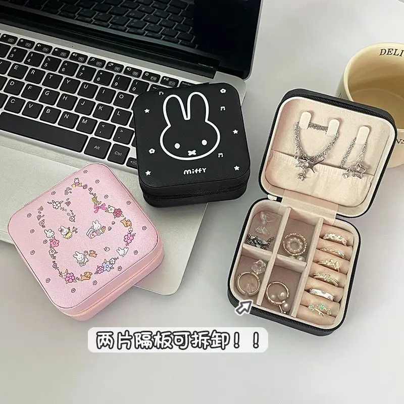 Kawaii Miffy Portable Jewelry Box Organizer