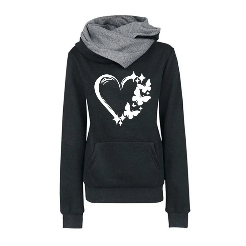 Fall Winter Woman Sweatshirts Urban Fashion Warm Hoodie Female Home Outdoor Casual Sporty Hoody Top Jogger Coats