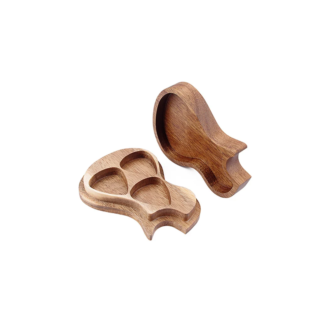 

Guitar Storage Base Accessories Case Picks Music Holder Gadgets Wood Acoustic