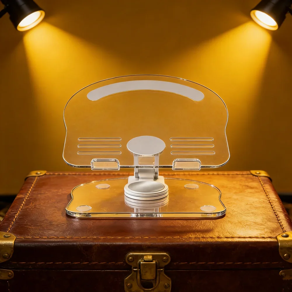 

360 ° Вращающаяся акриловая подставка для планшета, регулируемый держатель для телефона, складной противоскользящий держатель для iPad Pro Air Mini, подставка для устройств 4,7-13 дюймов