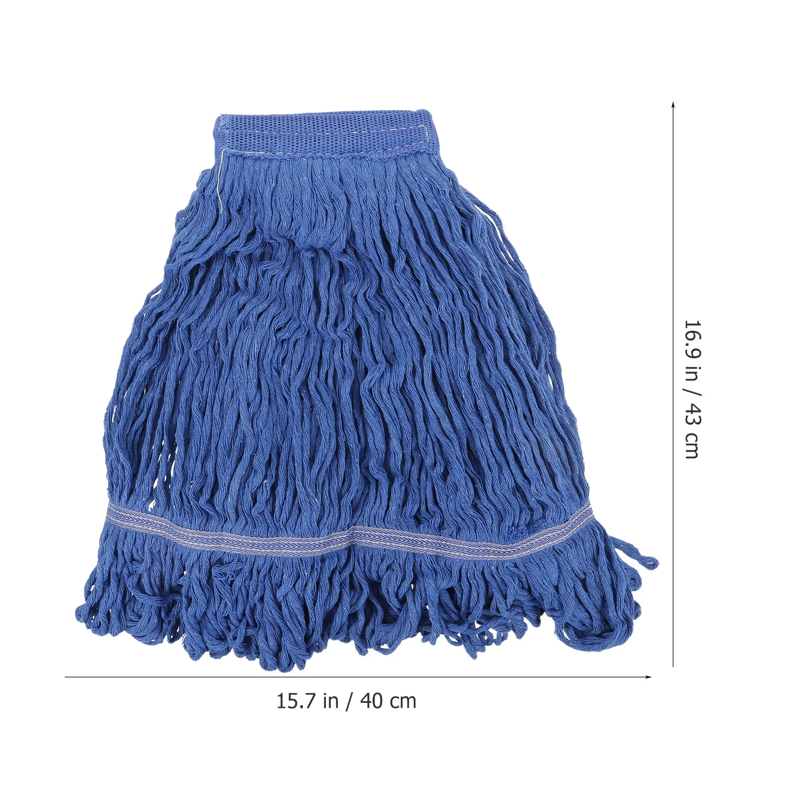 2Pcs Commercial Mop Heads Heavy Duty String Replacement Washable for Industrial Household Floor Cleaning Supplies