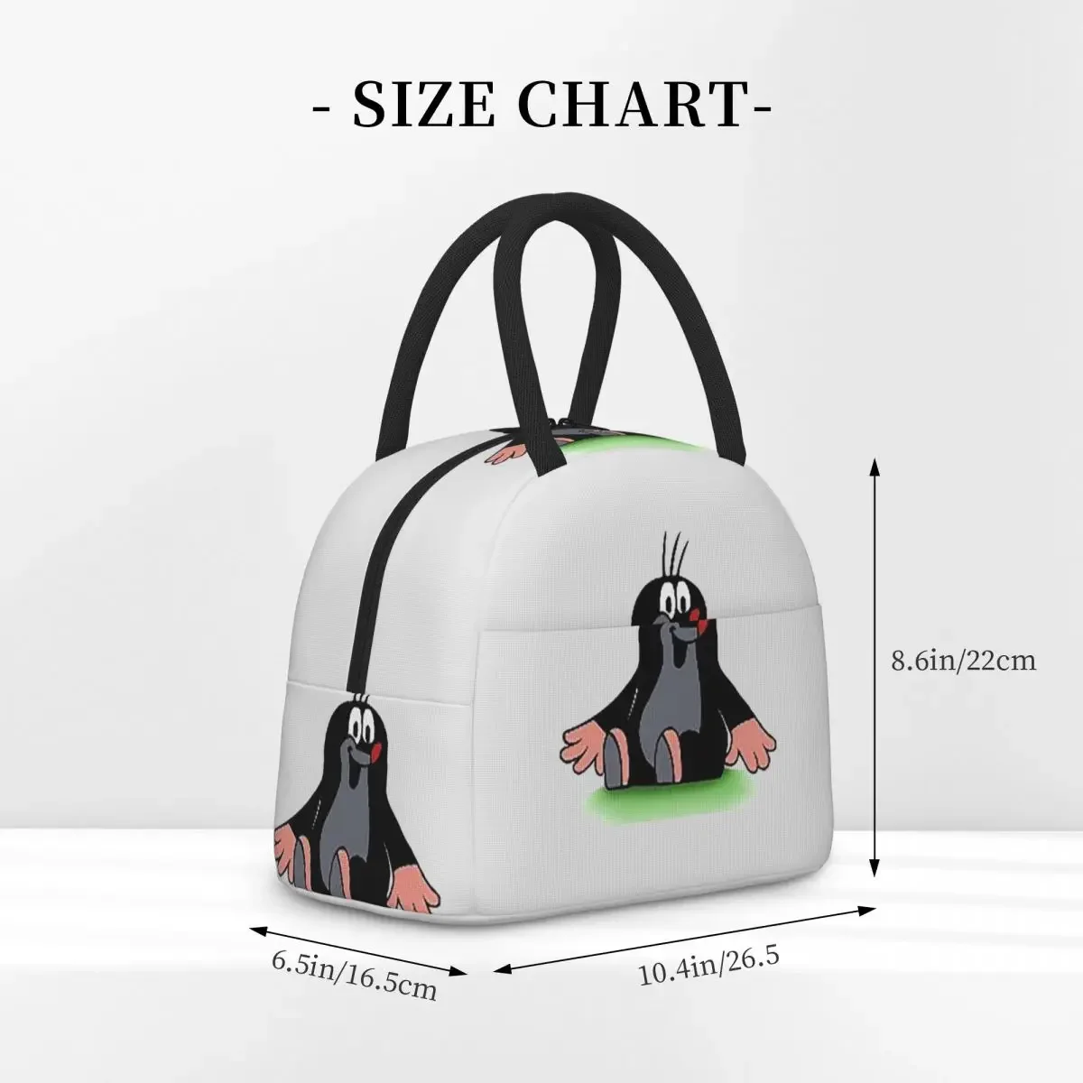 Mole Happy Krtek Insulated Lunch Bag for Women Children Portable Food Boxes Thermal Lunch Box Tote
