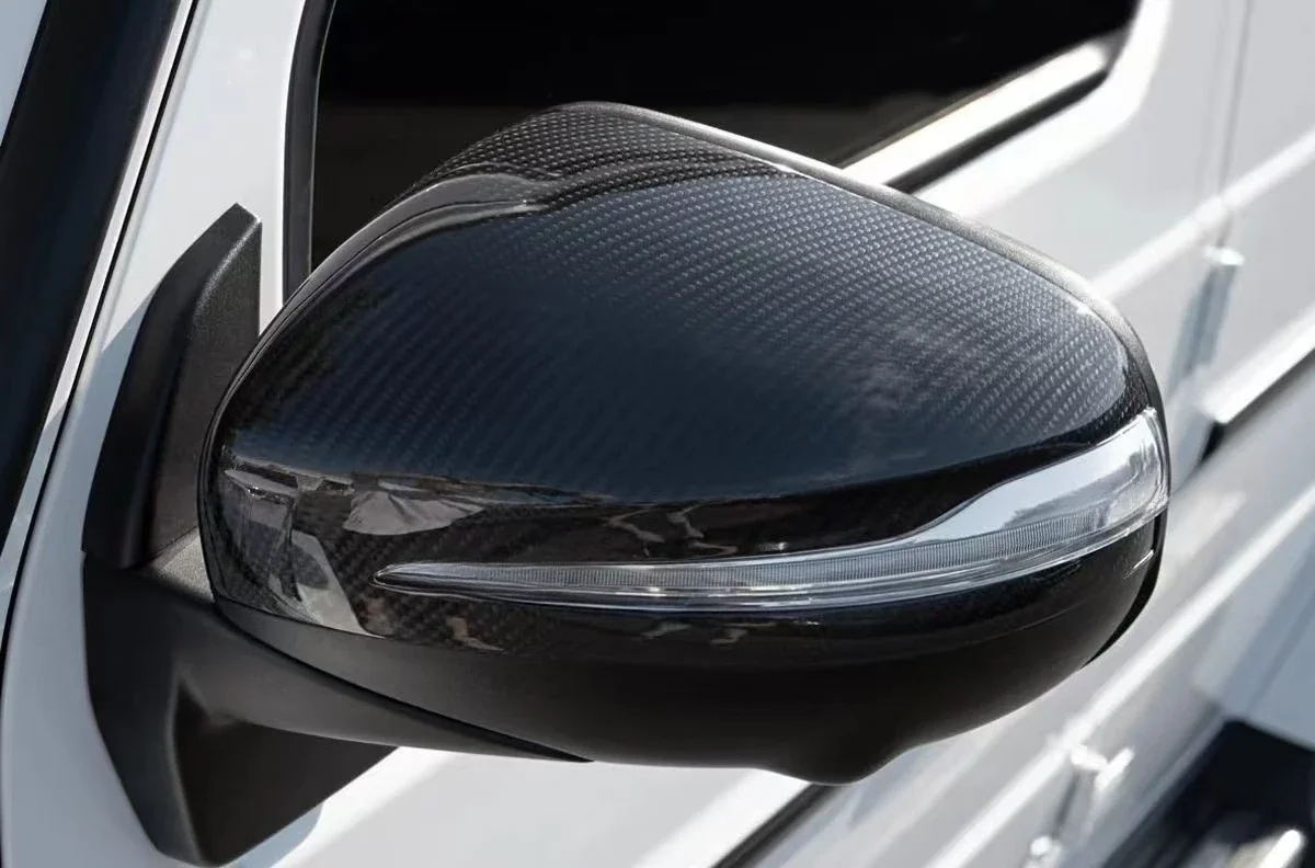 Suitable for Mercedes-Benz G-Class g63g500g450GLEGLS carbon fiber rearview mirror shell exterior decoration rearview mirror