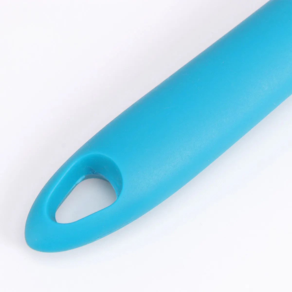 

1pc 304 Stainless Steel Presser Silicone Handle Manual Potato Ricer For Home Blue Silver Hollow Design Easy Press Potato Masher