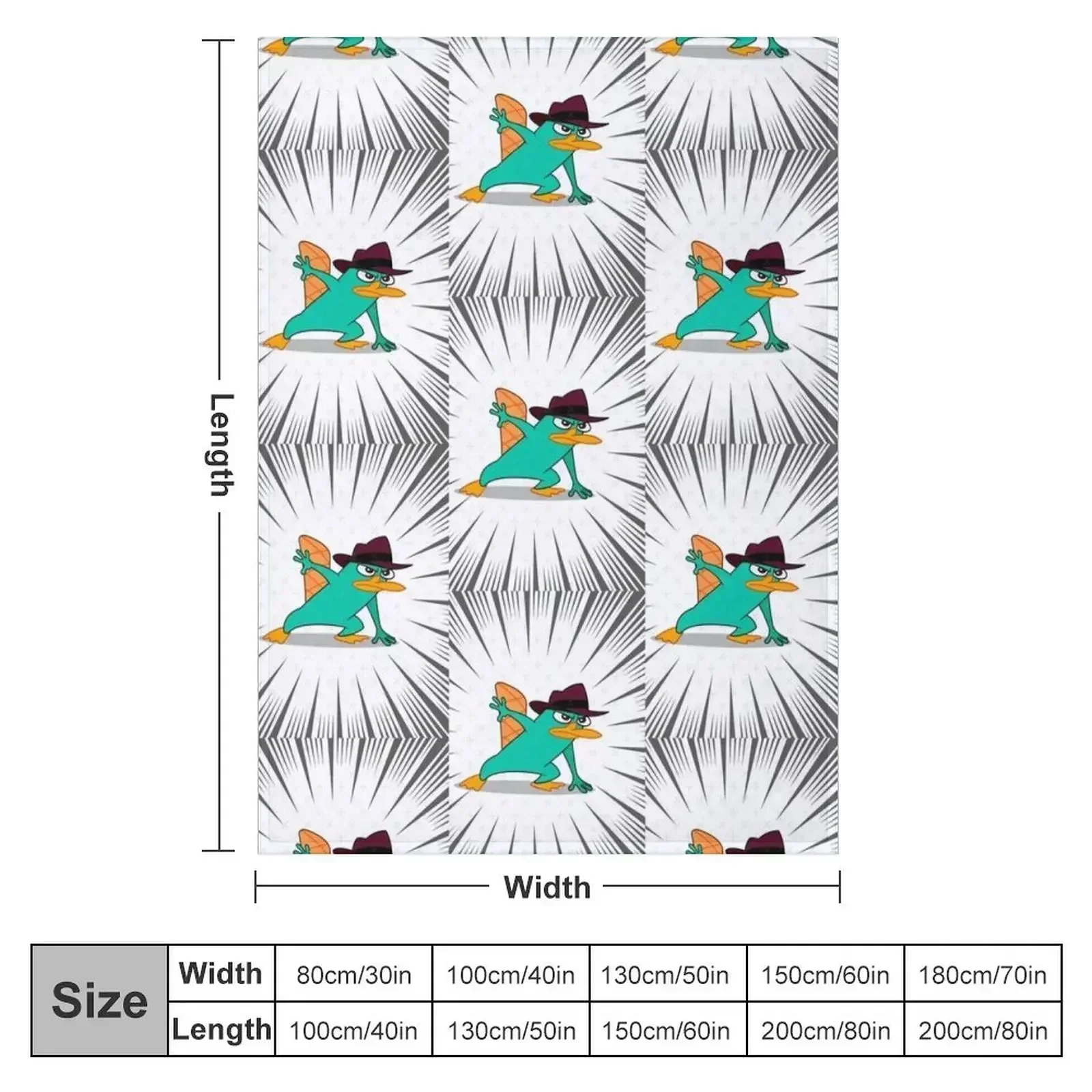 Perry in action agent p Throw Blanket for babies Decoratives blankets and throws manga Large Sofa Throw Blankets