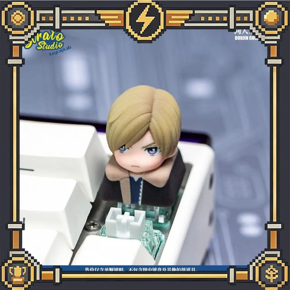 Strato Studio Resident Evil Artisan Resin Keycap Leon Ada Wong Tyrant Single Custom Keycap For Cross Axis Mechanical Keyboards