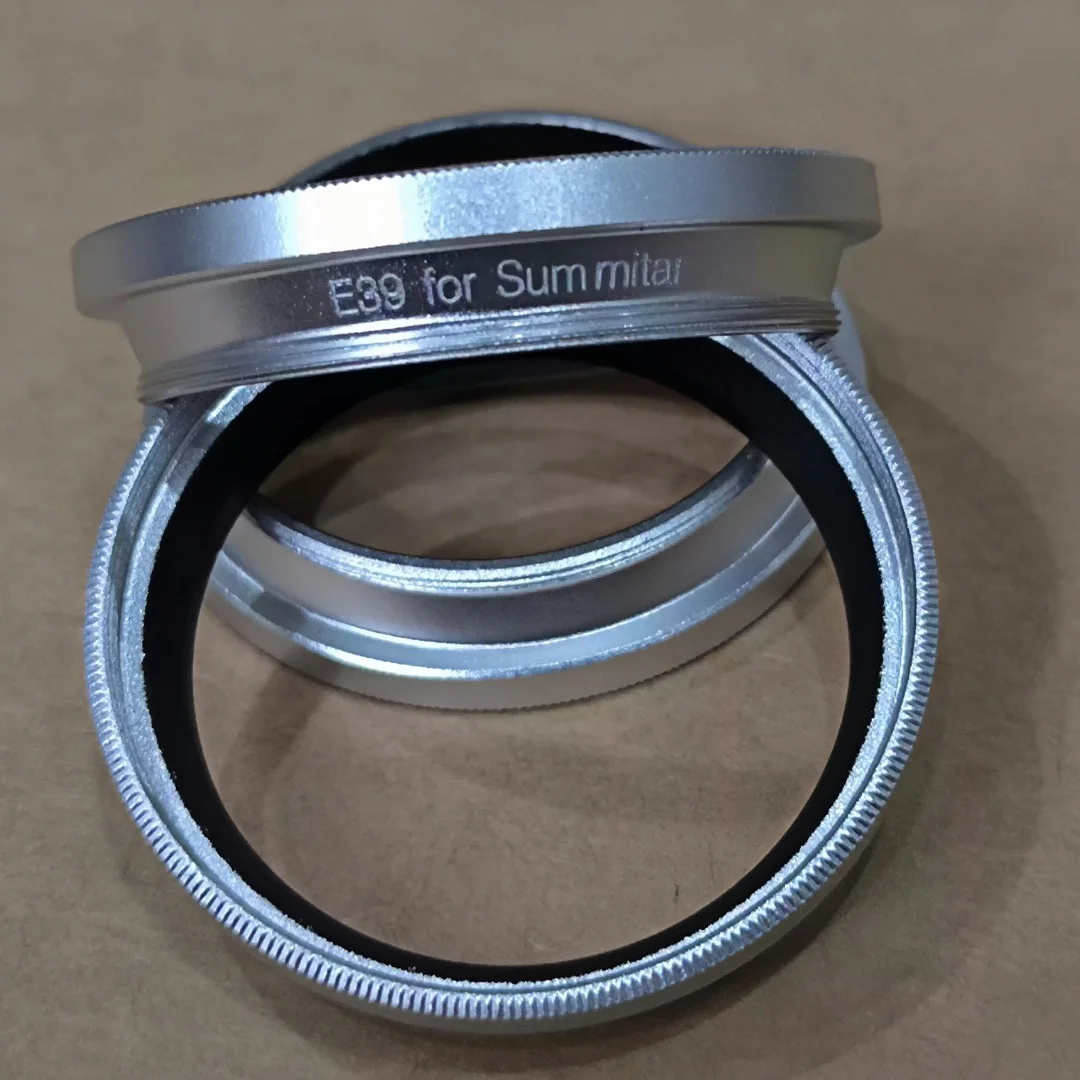 Lens Adapter Stepping Up Ring for Leica Summitar 50mm f2 Lens to 39mm Filter Hood Inner Wall Threaded design Matte Paint