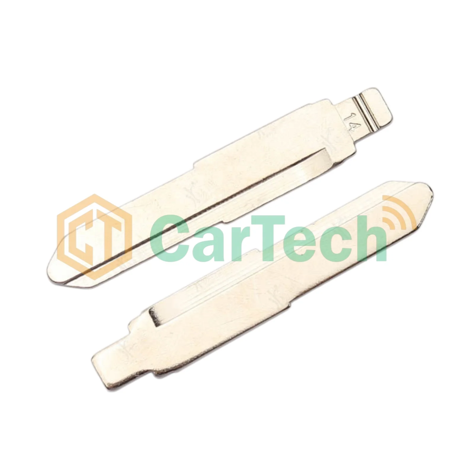 Cartech 14# Left Uncut Flip Blank Key Blade Fit JINBEI ISUZU HAIMA MAZDA