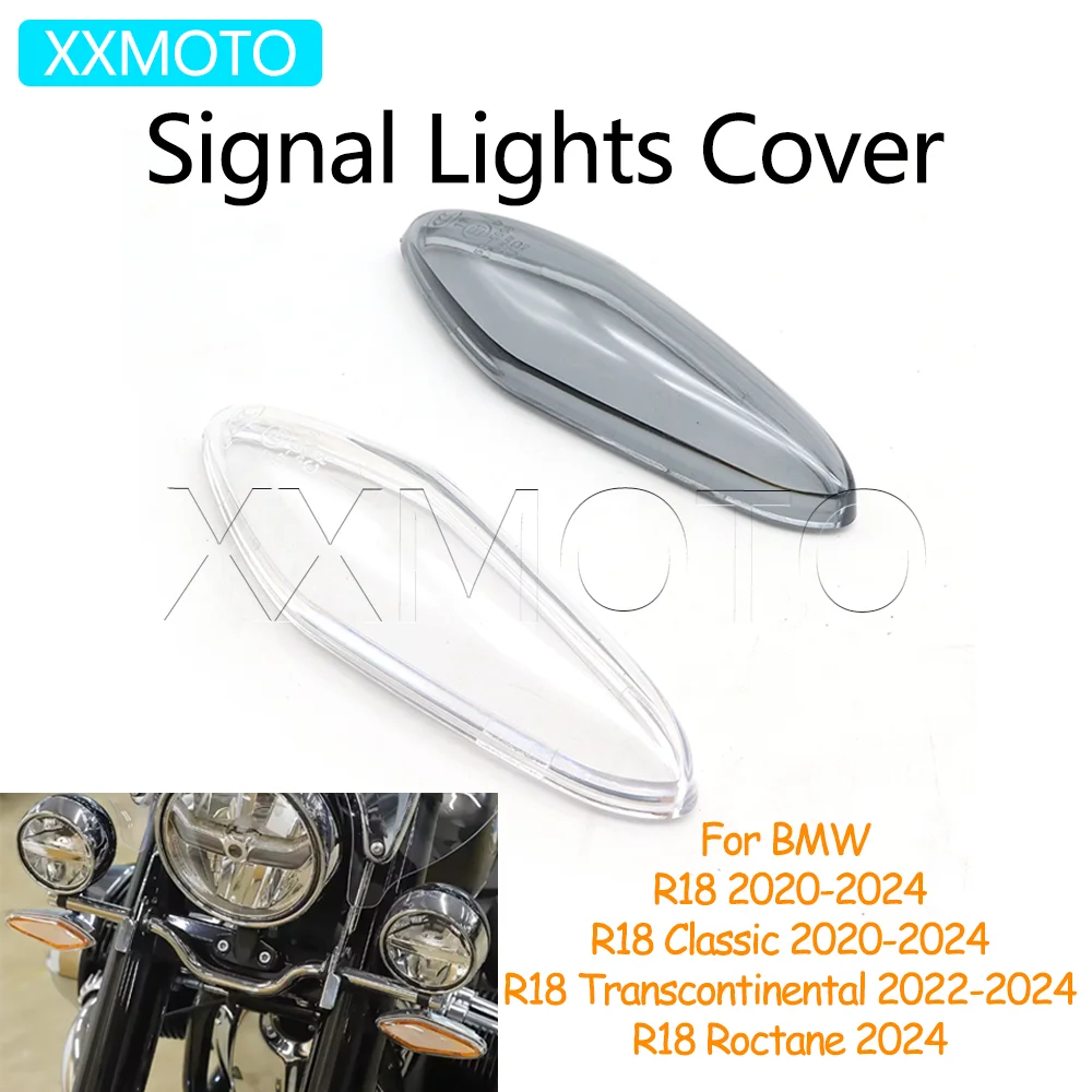 For BMW R18 Classic Transcontinental Roctane Motorcycle Turn Signal Light Cover Indicator Lights Lens Lamp Shell Accessories