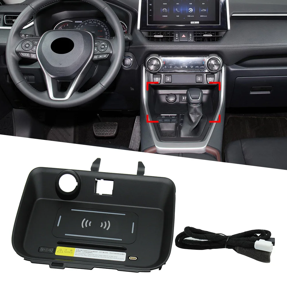 For Toyota RAV4 2019 2020 2021 2022 Wireless Charger Phone Fast Charging Pad LHD Car Accessories