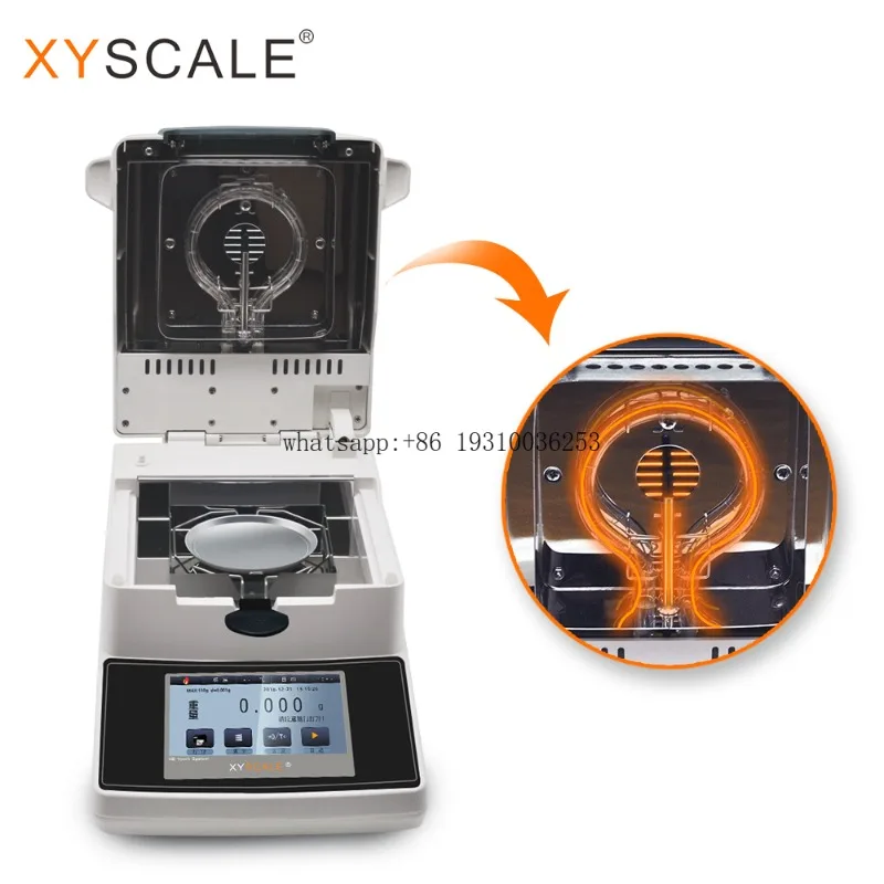 XINGYUN XY-100MW-T 110g 0.001g 5 Inch Touch Screen Halogen Rapid Electronic Moisture Analyzer