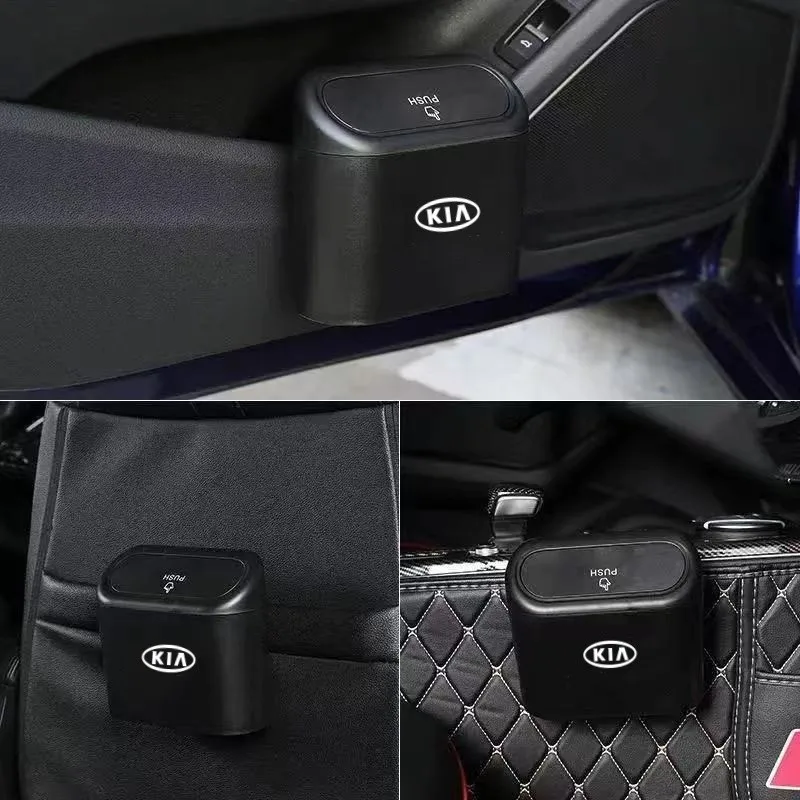 For KIA Sportage Rio Ceed Picanto K5 K9 Sorento Car Trash Bin Hanging Vehicle Garbage Dust rubbish auto Accessories car styling