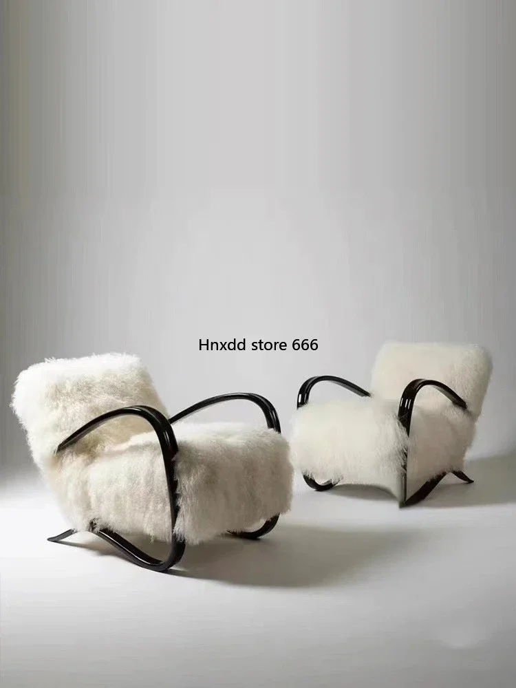 Room Balcony Leisure Chair Creative Personality Living Room Wool Sofa Chair image 5