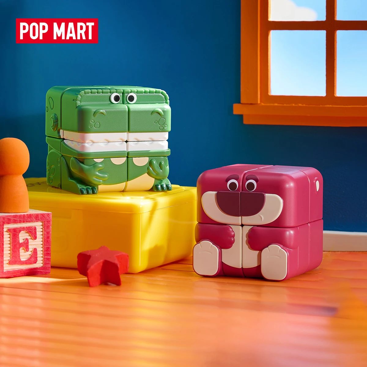 【EU】POP MART Disney/Pixar POP CUBE CUBIEC Serie Figuren 1/9 Stück POPMART Blindbox Niedliches Spielzeug Mystery Box
