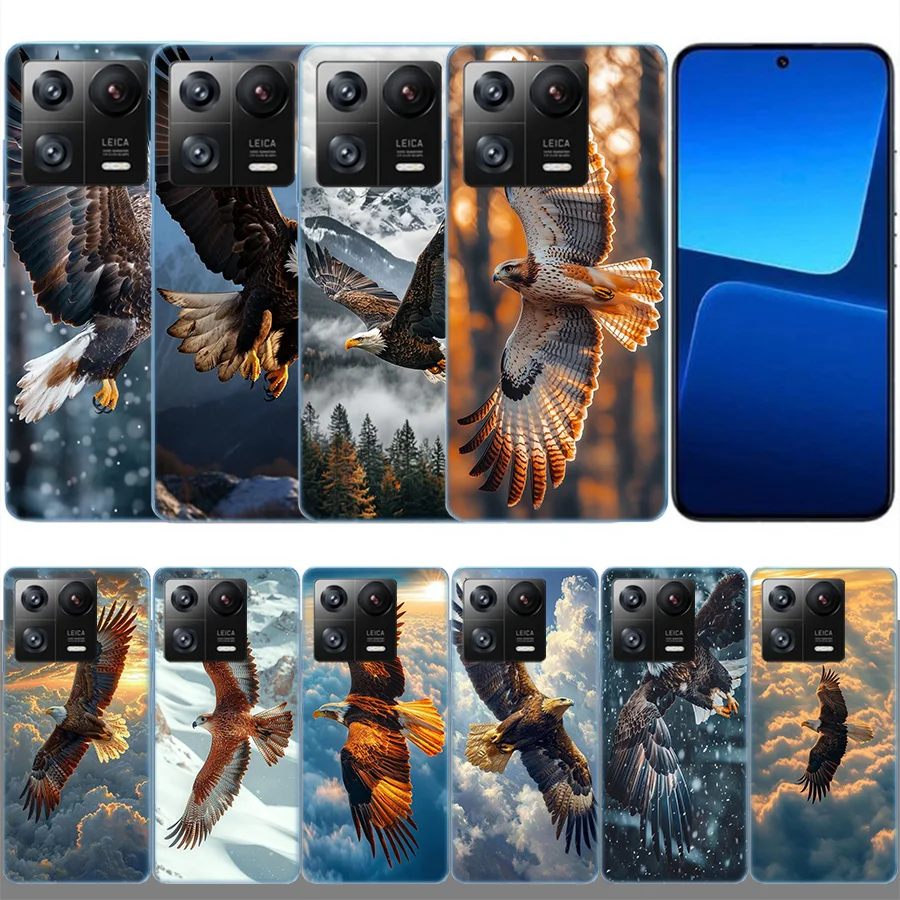 Чехол для телефона Soaring Eagle Hunting для Xiaomi Poco X7 X6 F7 Mi 15 14 Ultra F6 F5 F4 F3 X5 X4 X3 M6 Pro M5 M5S M3 Capa Coque