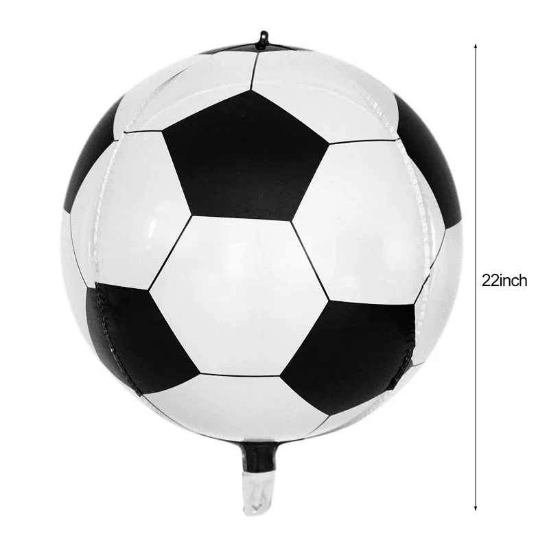 2/4/6 Stücke 22 Zoll 4D Fußball Luftballons Fußball Sport Junge Geburtstag Party Supplies Für Kinder Baby Dusche Geburtstag Party Dekorationen – Detail 1