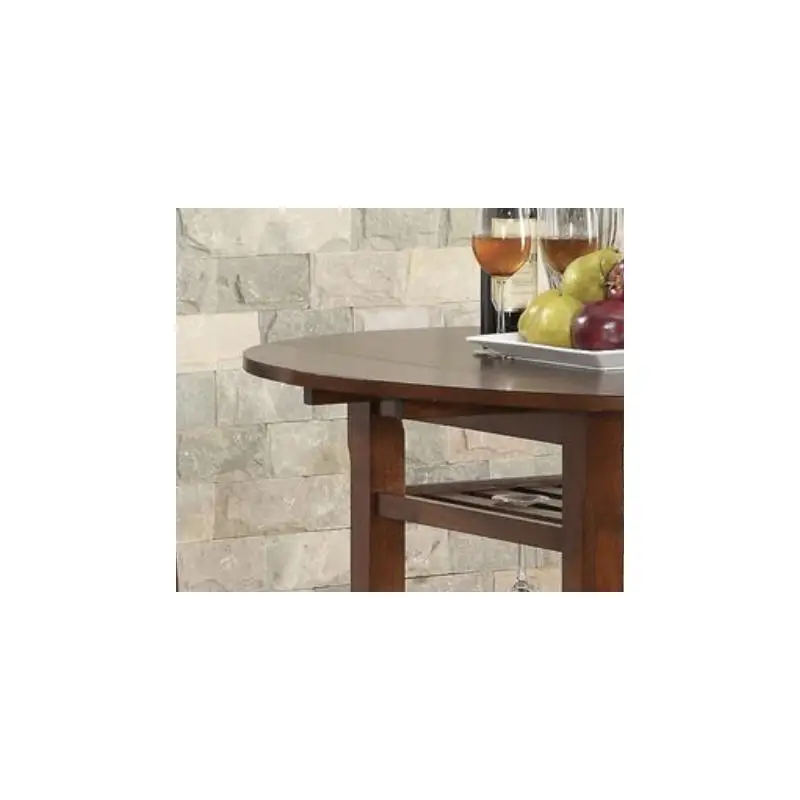 طاولة ارتفاع العداد بلمسة نهائية من الكرز #2