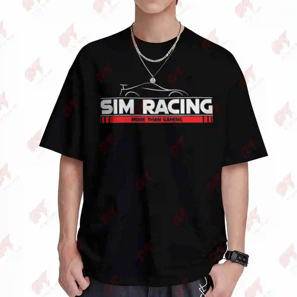 Simracing More Than Gaming Wheel Race Simulator Short Sleeve Tee 100% Cotton T-Shirt
