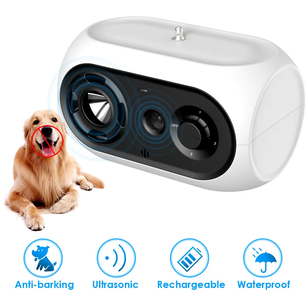K2 Ultrasonic Anti-barking Device Dog Trainer High-power Intelligent Monitoring Automatic Dog Repellent Device Anti-dog Barking
