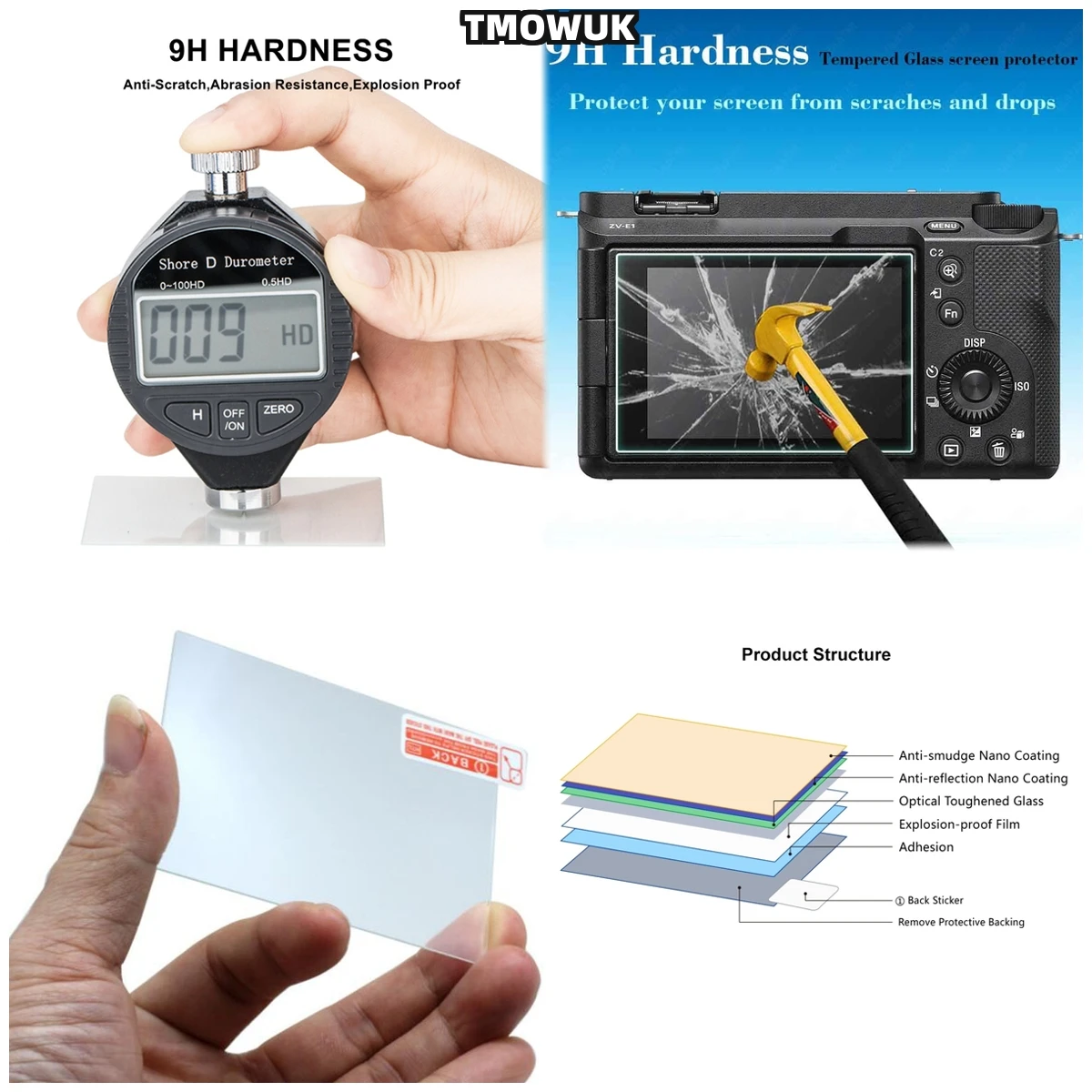 

For A7S3 A7R3 A7RM3 A7RMII A7MII A7MIII A7C, Long-Lasting Protection, Robust 9H Hardness Glass Film.