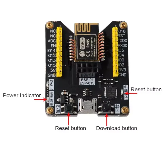 ESP8285 download debugger supports ESP-M1/M2/ESP-0101S/ and other modules / all IO outputs