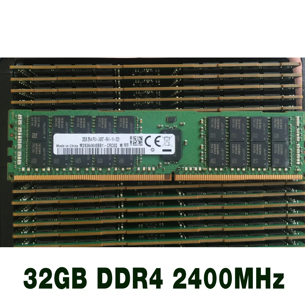 1 pcs T7810 T7910 R730 RAM 32G REG ECC Server Memory Fast Ship High Quality 32GB DDR4 2400MHz