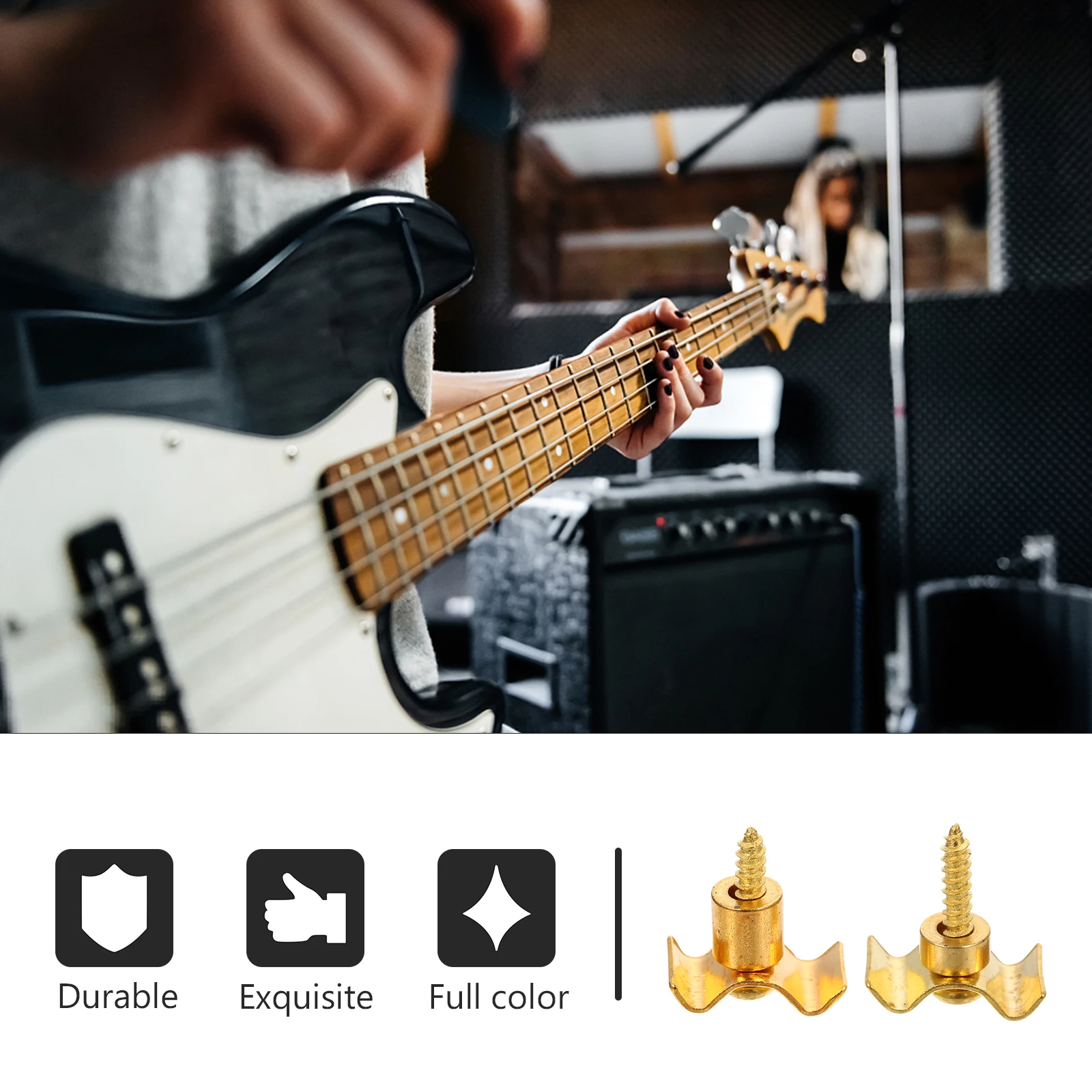 

4 set Guitar String Trees Metal Electric Guitar Roller Retainer For Corrosion Resistance Replacement Parts Accessories