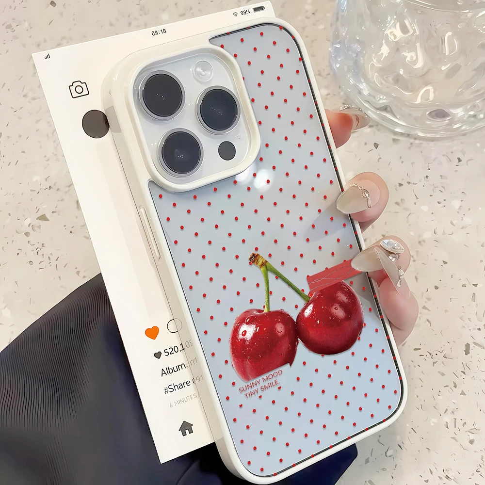 Apple Iphone 16 - Red New Polka Phone Case Bright