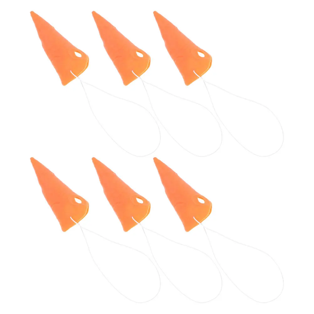 

6Pcs Novelty Carrot Nose Design Long Nose Prosthetic for Christmas Decor Snowman Party Atmosphere Booster Prop
